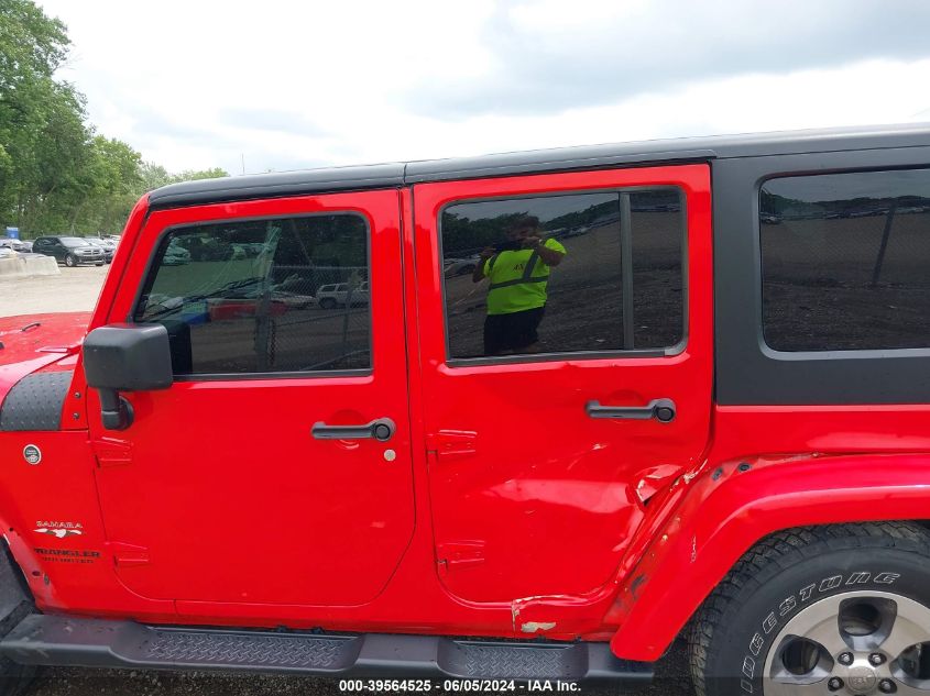 2016 Jeep Wrangler Unlimited Sahara VIN: 1C4BJWEG7GL144572 Lot: 39564525