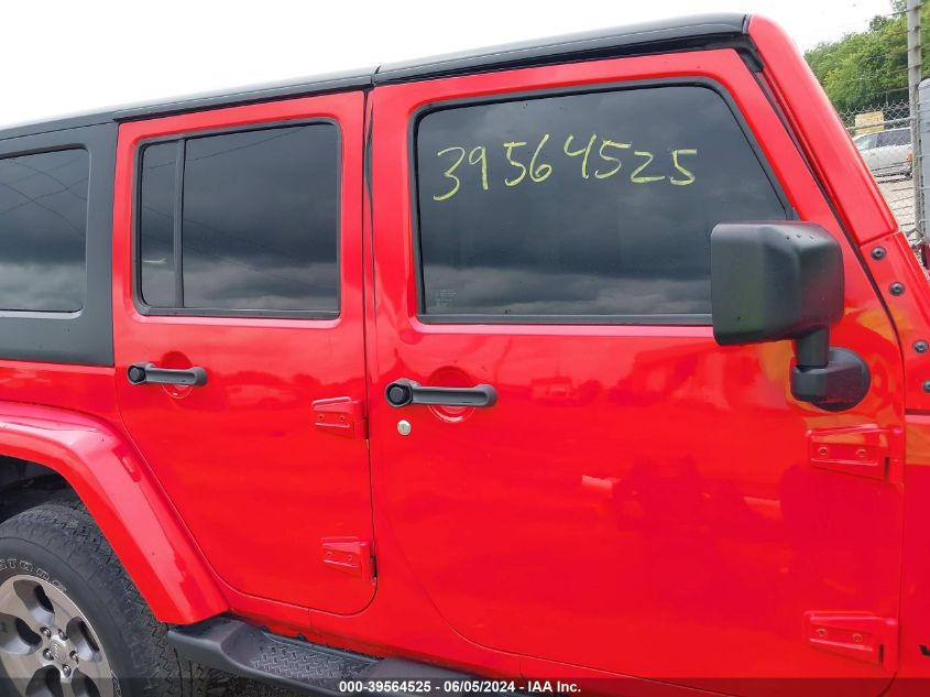 2016 Jeep Wrangler Unlimited Sahara VIN: 1C4BJWEG7GL144572 Lot: 39564525