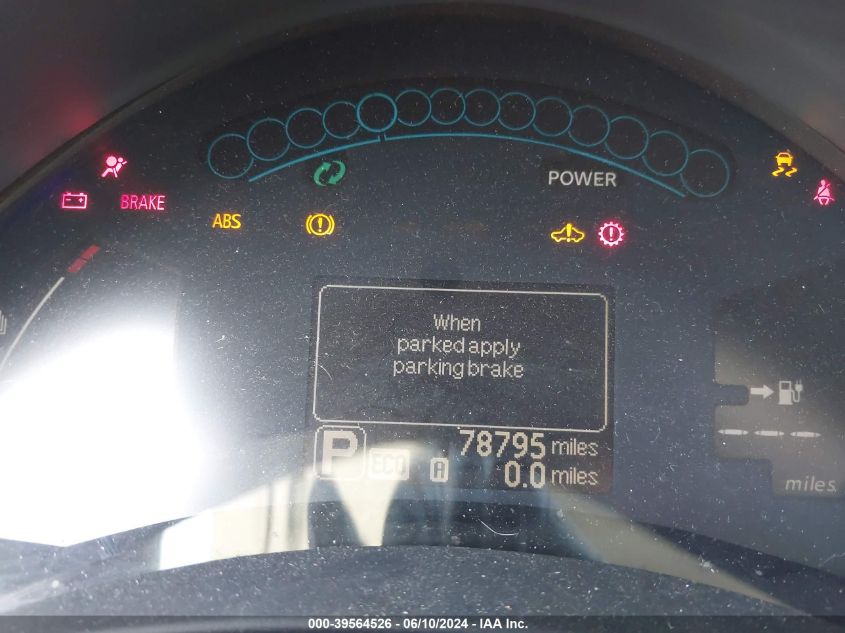 2013 Nissan Leaf Sv VIN: 1N4AZ0CP8DC414267 Lot: 39564526