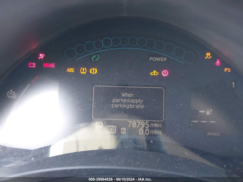 2013 Nissan Leaf Sv VIN: 1N4AZ0CP8DC414267 Lot: 39564526