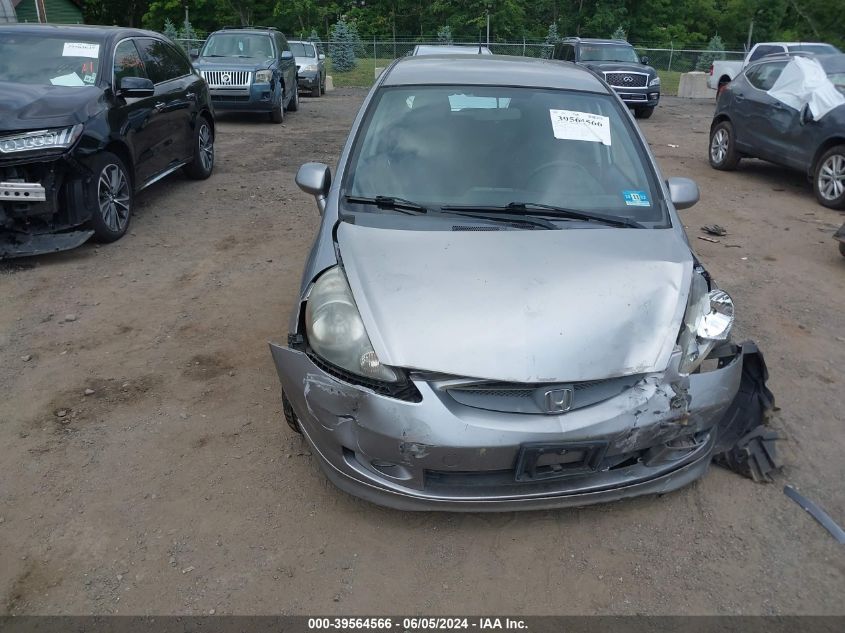 2007 Honda Fit Sport VIN: JHMGD386X7S030391 Lot: 39564566