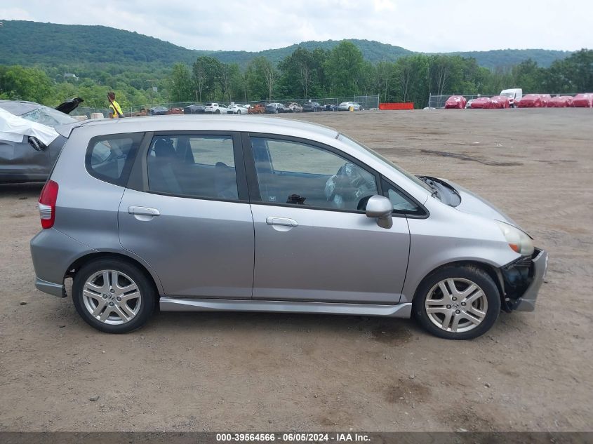 2007 Honda Fit Sport VIN: JHMGD386X7S030391 Lot: 39564566