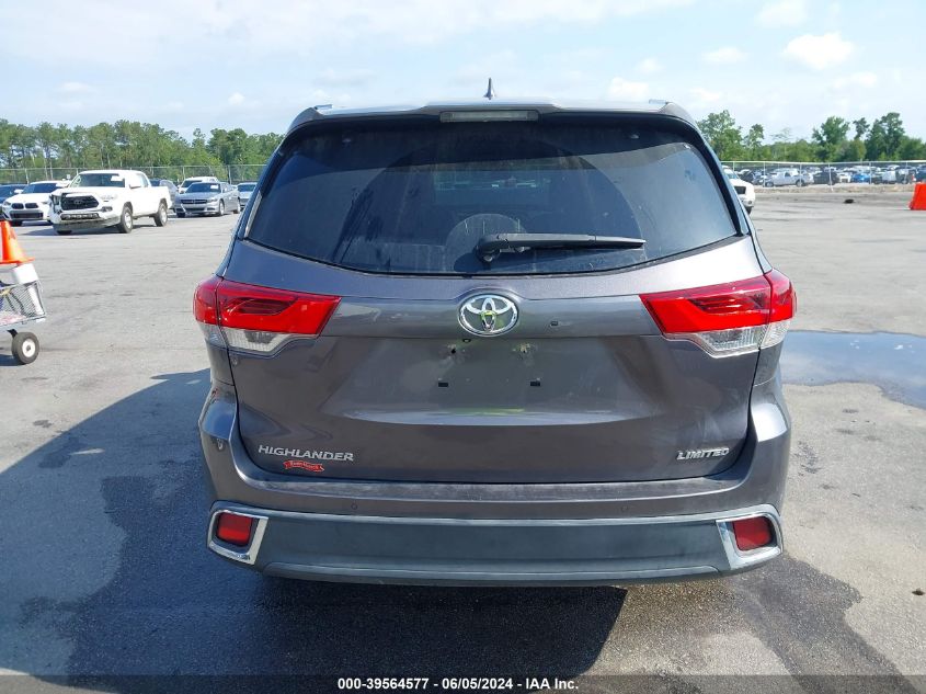 2019 Toyota Highlander Limited VIN: 5TDYZRFH9KS304003 Lot: 39564577