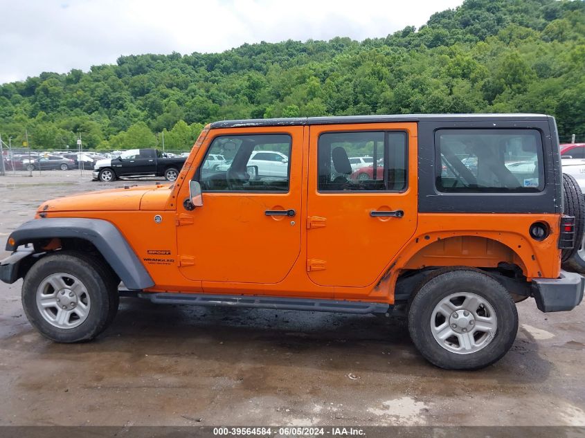 2012 Jeep Wrangler Unlimited Sport VIN: 1C4BJWDG8CL147525 Lot: 39564584