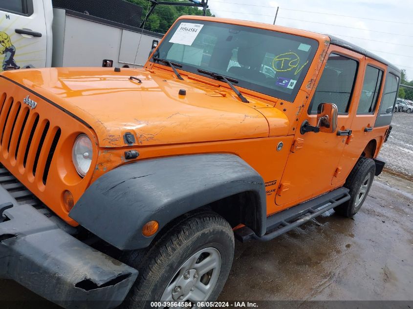 2012 Jeep Wrangler Unlimited Sport VIN: 1C4BJWDG8CL147525 Lot: 39564584