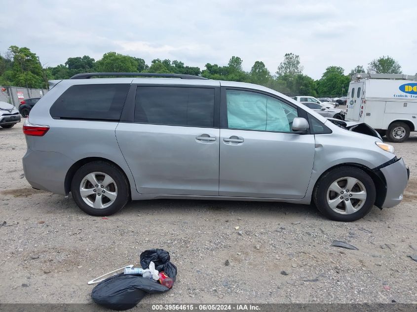 2015 Toyota Sienna Le 8 Passenger VIN: 5TDKK3DC6FS680615 Lot: 39564615