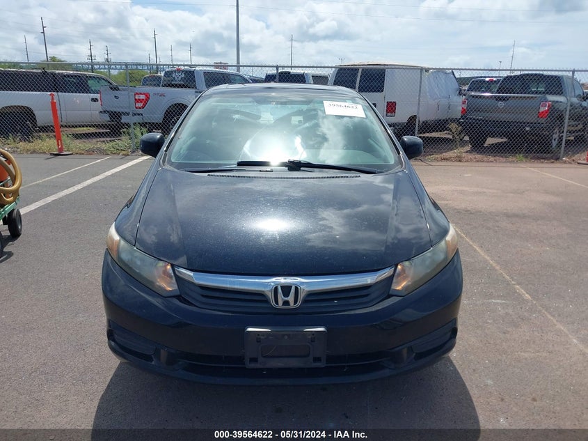 2012 Honda Civic Ex VIN: 19XFB2F81CE002638 Lot: 39564622