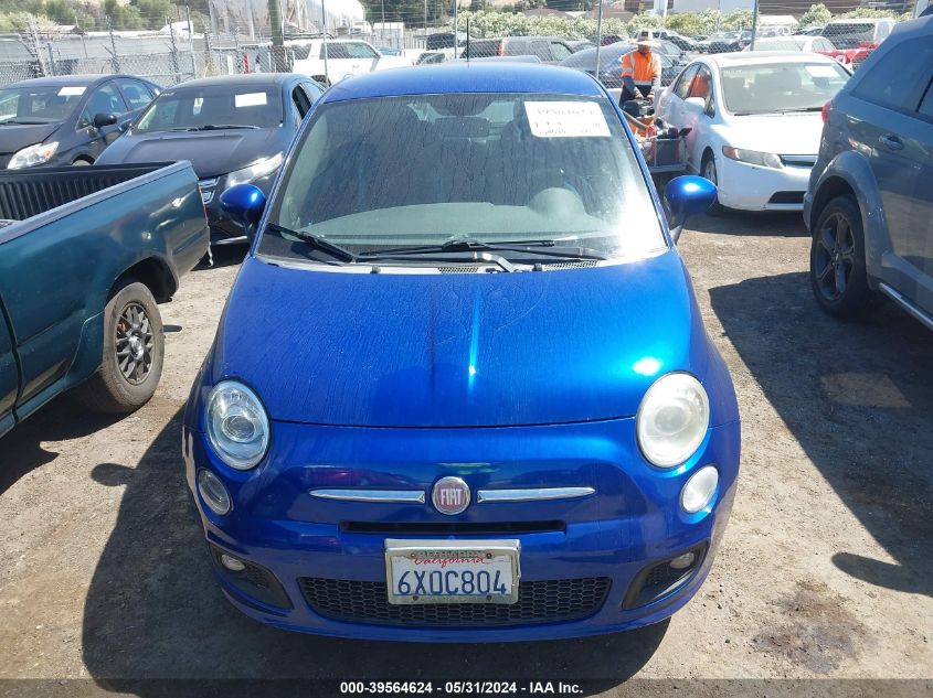 2012 Fiat 500 Sport VIN: 3C3CFFBR4CT211496 Lot: 39564624