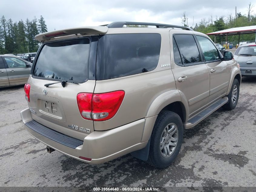 2006 Toyota Sequoia Limited V8 VIN: 5TDBT48A06S263762 Lot: 39564640