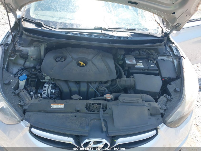 2012 Hyundai Elantra Limited VIN: 5NPDH4AEXCH104739 Lot: 39564652