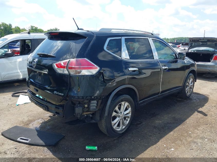 2016 Nissan Rogue Sv VIN: 5N1AT2MV3GC805511 Lot: 39564687