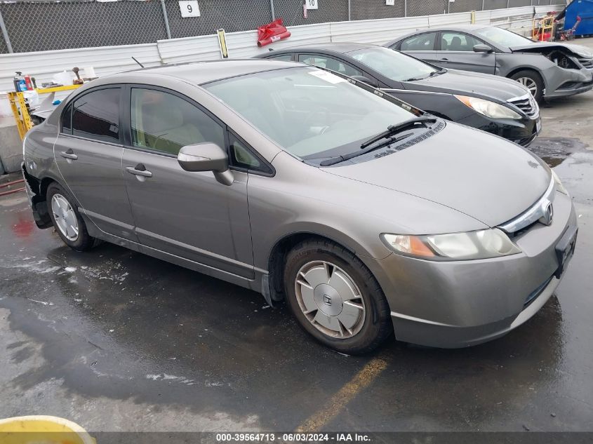 2006 Honda Civic Hybrid VIN: JHMFA36286S002494 Lot: 39564713