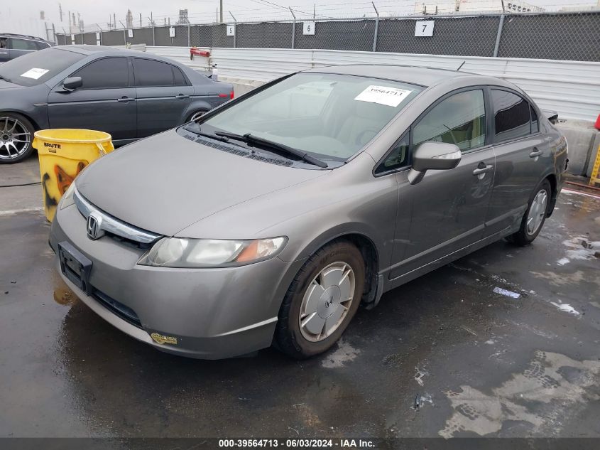 2006 Honda Civic Hybrid VIN: JHMFA36286S002494 Lot: 39564713