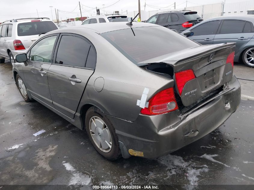 2006 Honda Civic Hybrid VIN: JHMFA36286S002494 Lot: 39564713