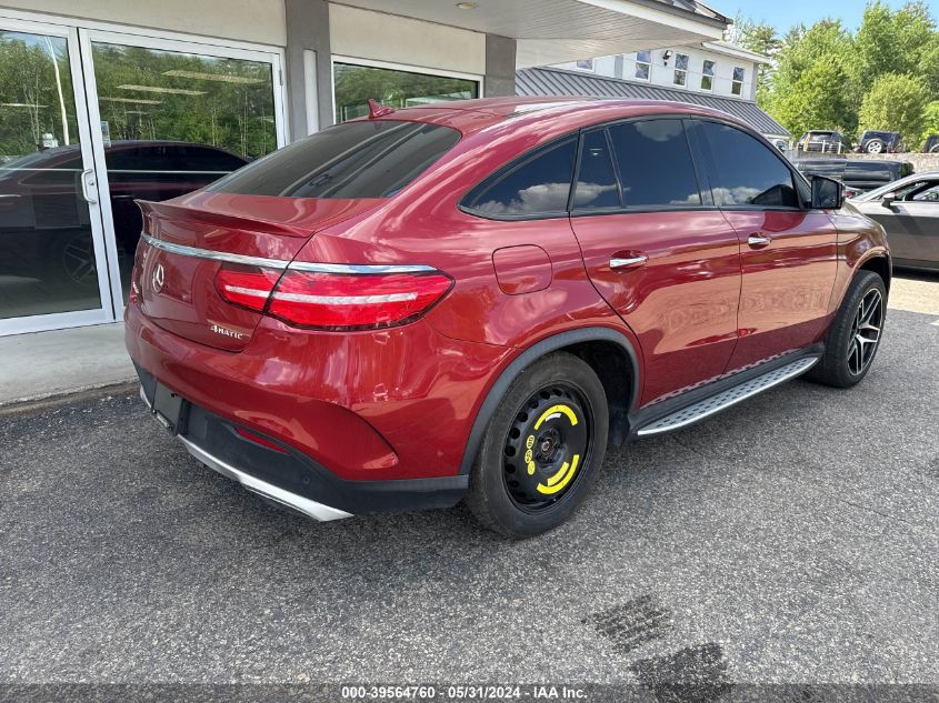 2016 Mercedes-Benz Gle Coupe 450 4Matic VIN: 4JGED6EB5GA024981 Lot: 39564760