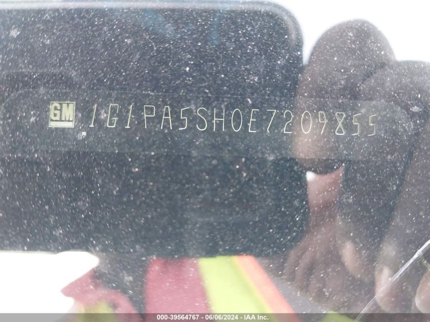 2014 Chevrolet Cruze Ls Auto VIN: 1G1PA5SH0E7209855 Lot: 39564767
