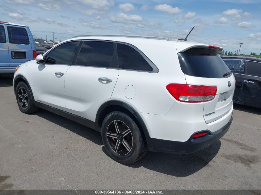 2016 Kia Sorento 3.3L Lx VIN: 5XYPGDA52GG141927 Lot: 39564786