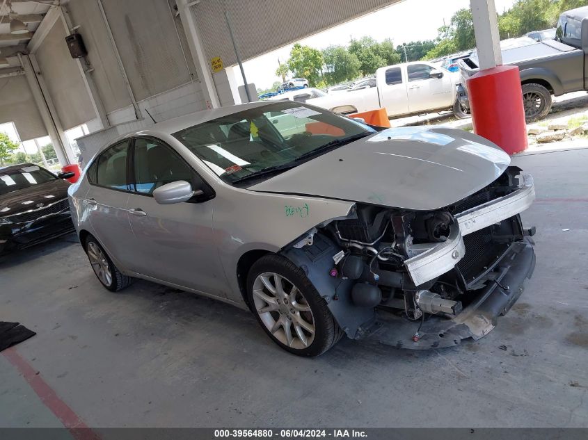 2013 Dodge Dart Rallye VIN: 1C3CDFBA4DD106898 Lot: 39564880