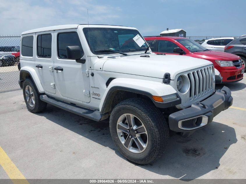 2020 Jeep Wrangler Unlimited Sahara 4X4 VIN: 1C4HJXEN7LW215180 Lot: 39564926