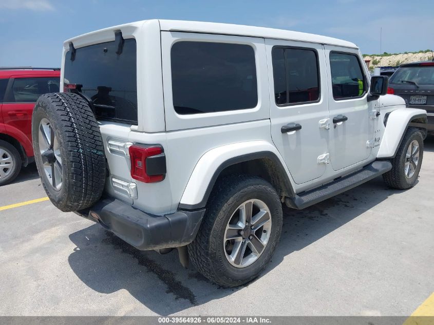 2020 Jeep Wrangler Unlimited Sahara 4X4 VIN: 1C4HJXEN7LW215180 Lot: 39564926