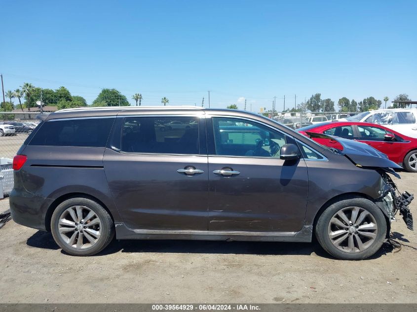 2017 Kia Sedona Sx Luxury VIN: KNDME5C1XH6272004 Lot: 39564929