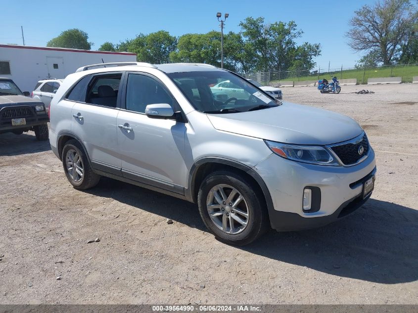 2014 Kia Sorento Lx VIN: 5XYKT4A61EG491481 Lot: 40020369