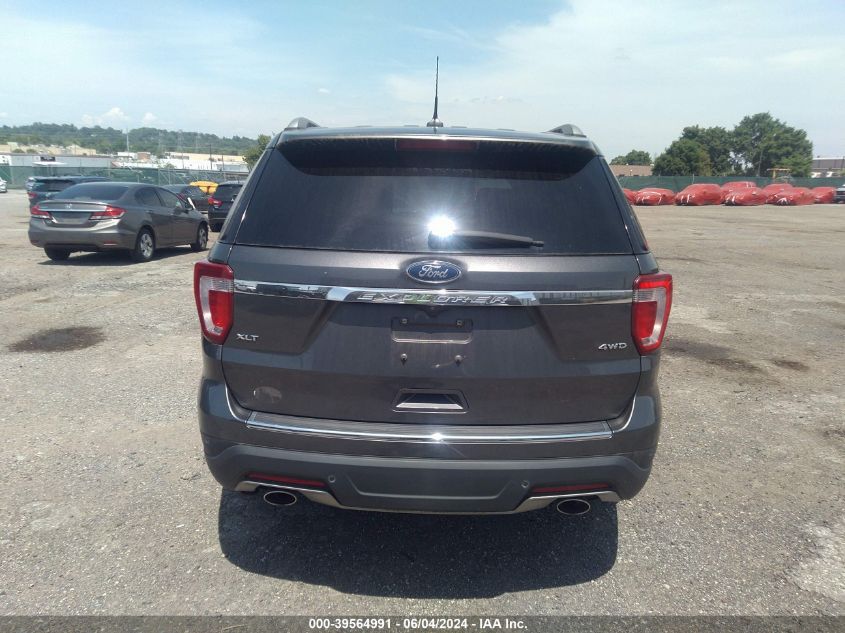 2018 Ford Explorer Xlt VIN: 1FM5K8D83JGB02878 Lot: 39564991