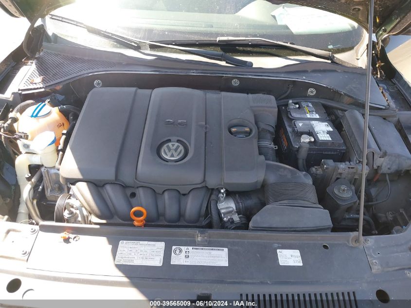 2012 Volkswagen Passat 2.5L Se VIN: 1VWBP7A38CC052918 Lot: 39565009