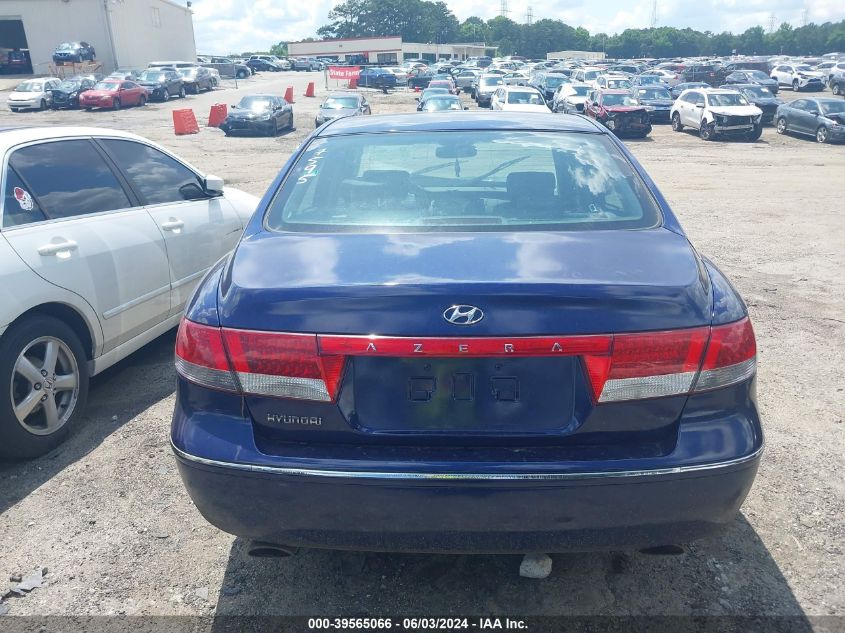 2006 Hyundai Azera Limited/Se VIN: KMHFC46F56A037595 Lot: 39565066