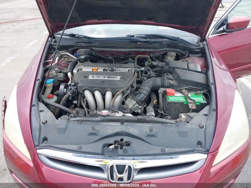 2006 Honda Accord 2.4 Se VIN: 1HGCM56326A066697 Lot: 39565085