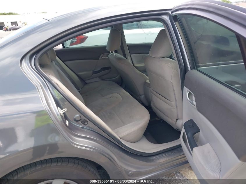 2012 Honda Civic Lx VIN: 19XFB2F51CE103393 Lot: 39565101