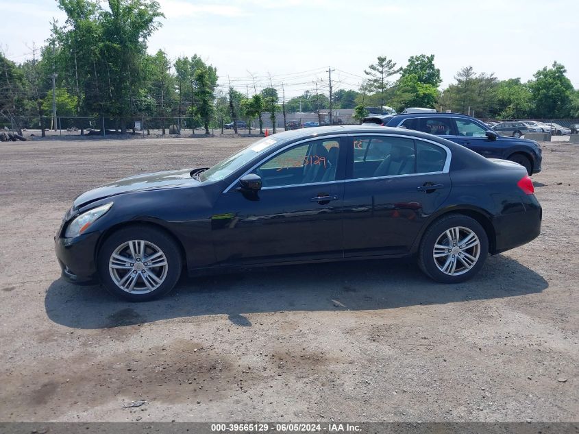 2012 Infiniti G37X VIN: JN1CV6AR8CM676453 Lot: 39565129