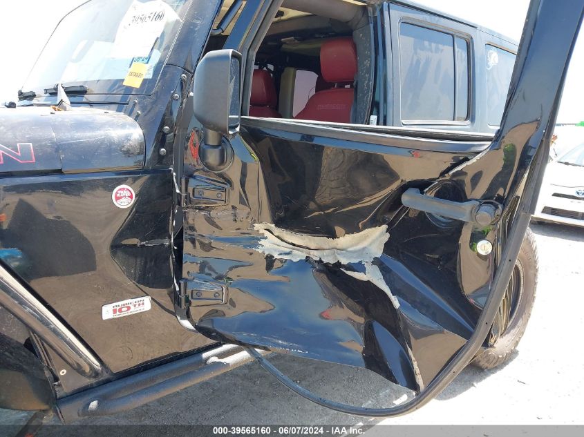 2013 Jeep Wrangler Unlimited Rubicon 10Th Anniversary VIN: 1C4HJWFG0DL651477 Lot: 39565160