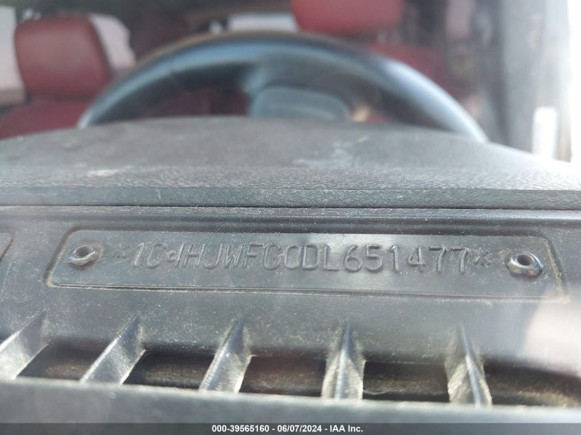 2013 Jeep Wrangler Unlimited Rubicon 10Th Anniversary VIN: 1C4HJWFG0DL651477 Lot: 39565160