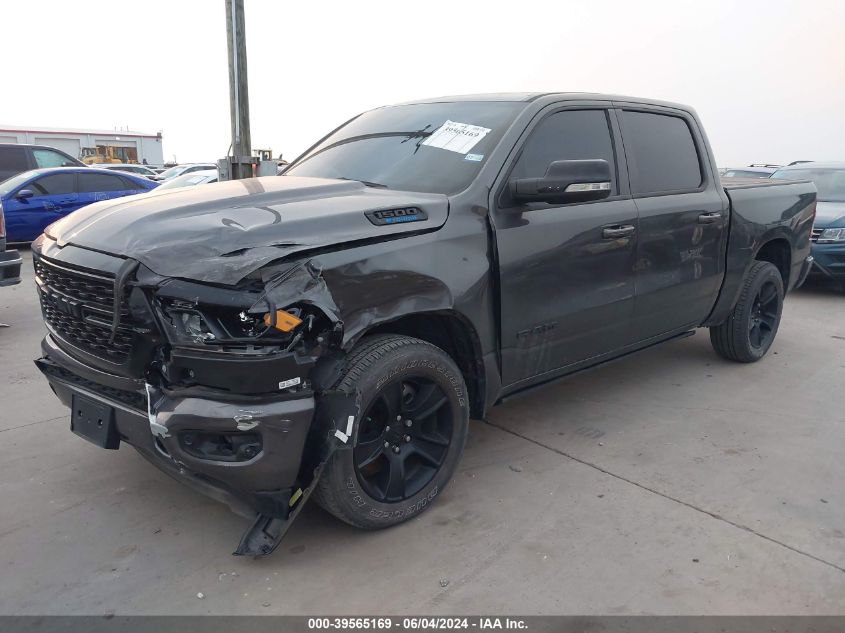 2022 Ram 1500 Lone Star 4X4 5'7 Box VIN: 1C6RRFFG3NN297920 Lot: 39565169