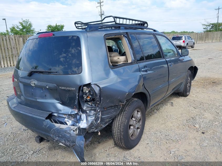 2004 Toyota Highlander V6 VIN: JTEDP21A640035109 Lot: 39565209