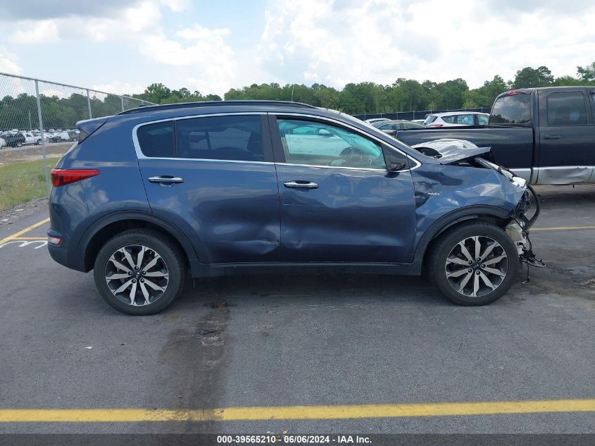 2018 Kia Sportage Ex VIN: KNDPNCAC0J7372828 Lot: 39565210