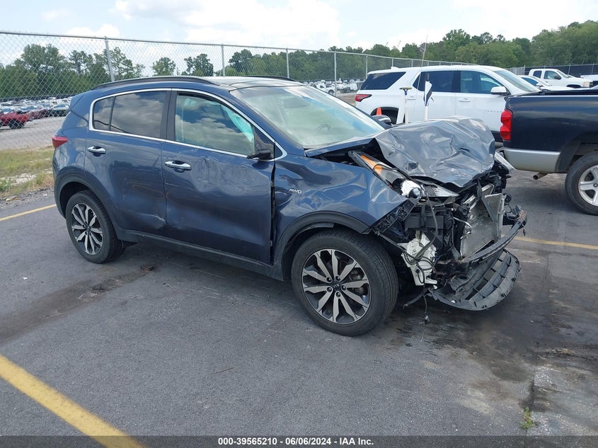 VIN KNDPNCAC0J7372828 2018 KIA SPORTAGE EX