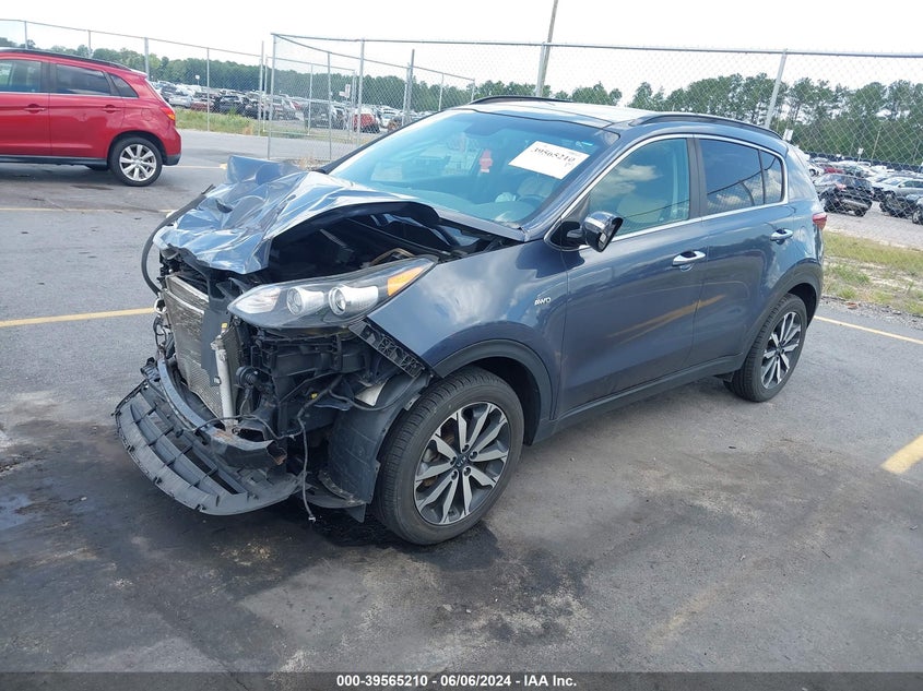 VIN KNDPNCAC0J7372828 2018 KIA SPORTAGE EX