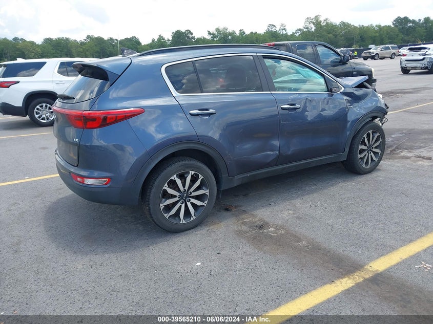 VIN KNDPNCAC0J7372828 2018 KIA SPORTAGE EX