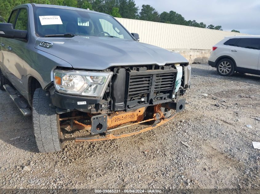 2019 Ram 1500 Big Horn/Lone Star Quad Cab 4X4 6'4 Box VIN: 1C6SRFBT9KN759221 Lot: 39565231