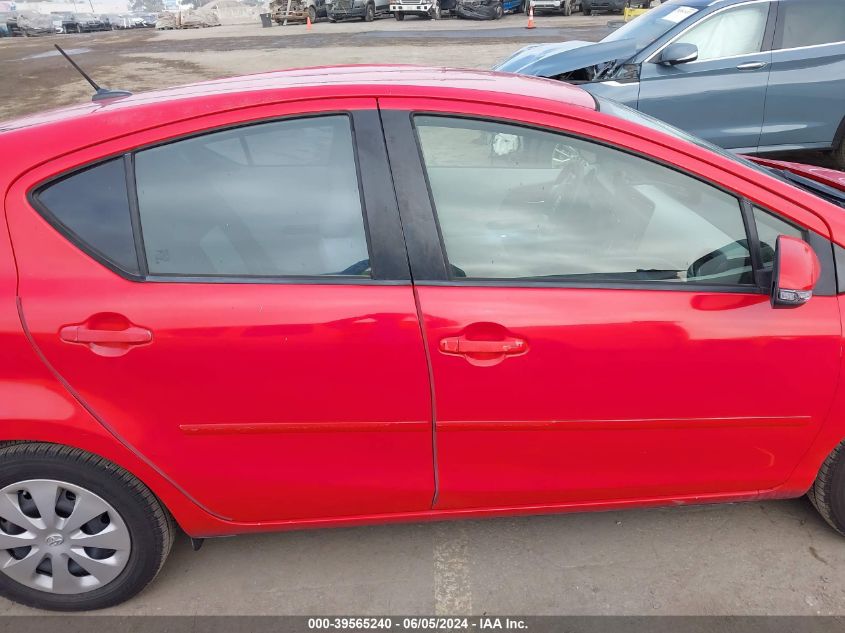 2012 Toyota Prius C Three VIN: JTDKDTB3XC1523921 Lot: 39565240