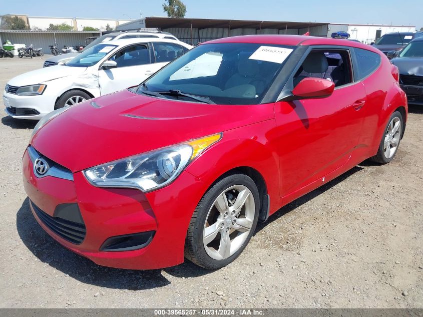 2012 Hyundai Veloster Base W/Gray VIN: KMHTC6AD5CU065847 Lot: 39565257