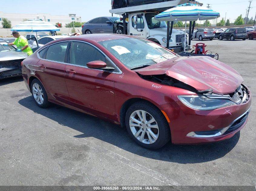 2015 Chrysler 200 Limited VIN: 1C3CCCAB0FN630655 Lot: 39565268