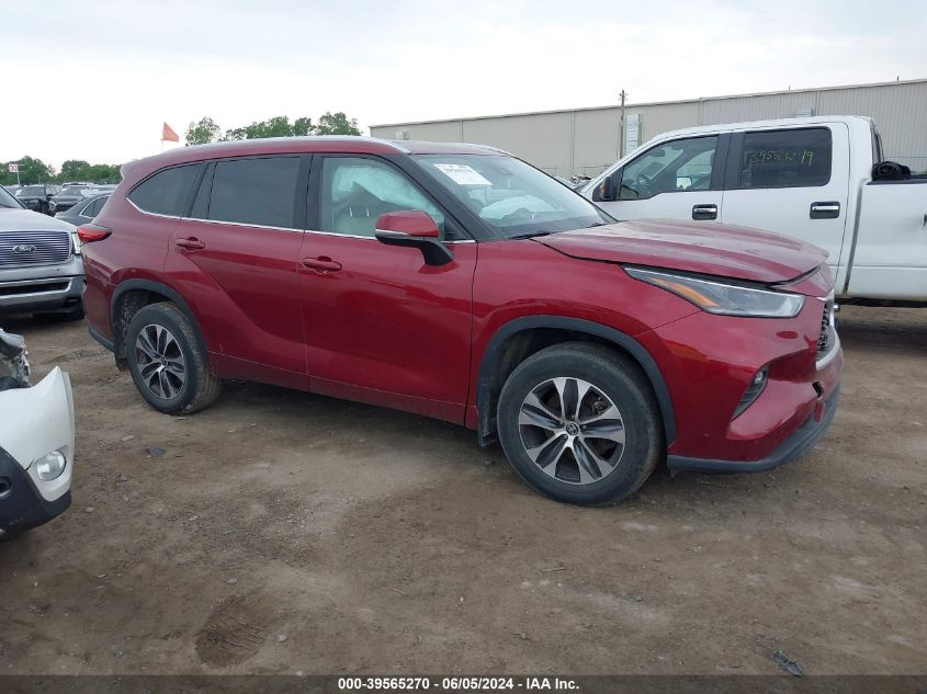 2021 Toyota Highlander Xle VIN: 5TDHZRBH5MS069351 Lot: 39565270