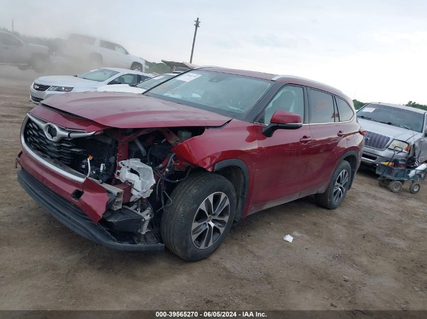 2021 Toyota Highlander Xle VIN: 5TDHZRBH5MS069351 Lot: 39565270