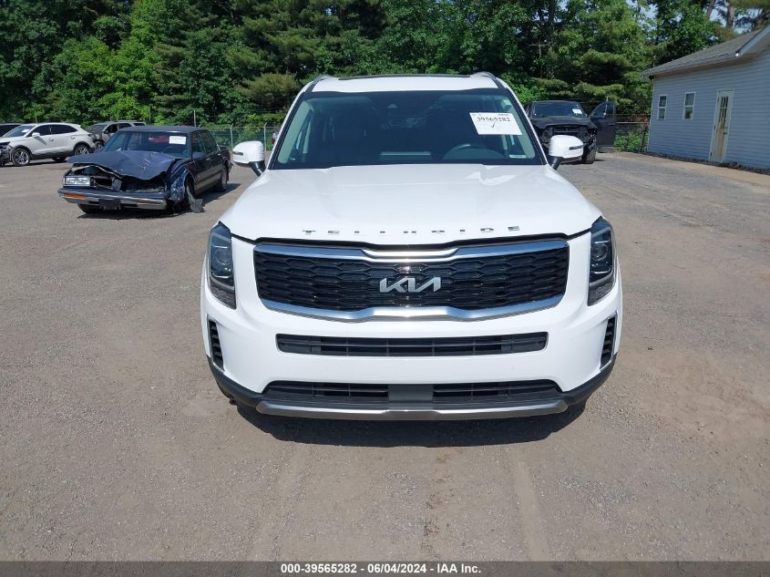 2022 Kia Telluride S VIN: 5XYP6DHC3NG236095 Lot: 39565282