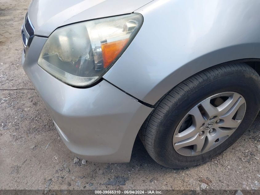 2005 Honda Odyssey Ex-L VIN: 5FNRL38705B005256 Lot: 39565310