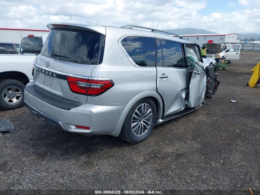 2022 Nissan Armada Sl 2Wd VIN: JN8AY2BA7N9393212 Lot: 39565329