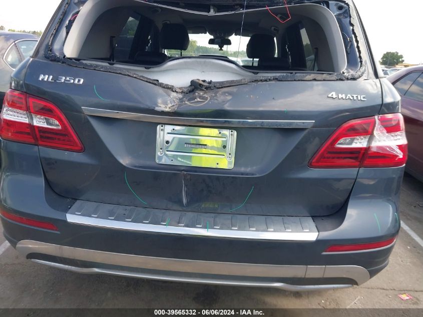 2012 Mercedes-Benz Ml 350 4Matic VIN: 4JGDA5HB8CA039351 Lot: 39565332